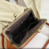 Bolsos de Hombro Vintage para Mujeres Diseño de Cerradura de Cadena Pequeña Bolsa de Mensajero Clip de Marca Bolsos de Cruzado y de Mano - details 28