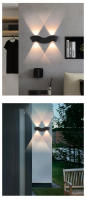 Luz led de pared exterior impermeable ip65, luz decorativa para jardín, balcón, dormitorio minimalista moderno, sala de estar, luz de pared interior - details 1