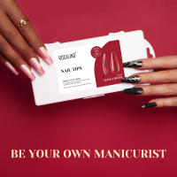 NAILWIND-Juego de manicura para extensión de uñas, herramienta de Arte de uñas postizas a presión, pegamento para uñas de cubierta semicompleta, puntas acrílicas - details 47