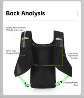 WEST BIKING-Mochila deportiva de hidratación para bicicleta, bolsa de agua ligera de 7L para ciclismo, correr, escalada, senderismo, MTB y carretera - details 6