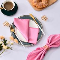 Servilleta de satén de 30cm x 30cm, decoración de mesa para servir, toalla de cena para fiesta de boda, hogar, Hotel, decoración navideña, servilletas de mesa, color verde, 6 uds. - details 14