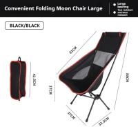 Sillas ultraligeras plegables portátiles para acampar, sillas de pesca en la playa con respaldos, muebles de exterior - details 21