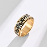 Anillo celta triangular de acero inoxidable para hombre, anillo giratorio, anillo de descompresión unisex - details 3
