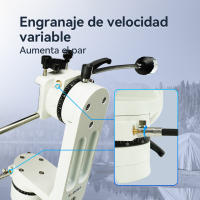 Montaje de Telescopio Ajustable SVBONY SV225 con Cabeza de Fluido SA410 y Soporte de Fibra de Carbono para Seguir Luna y Planeta - details 5