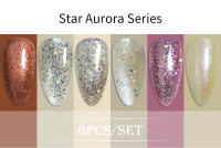 Esmalte de Uñas BOZLIN 6pcs/set 15ml Gel de Color Puro con Luz LED/UV Desvanecimiento de Manicura Sin Borrado Varnishes Lacquers - details 13