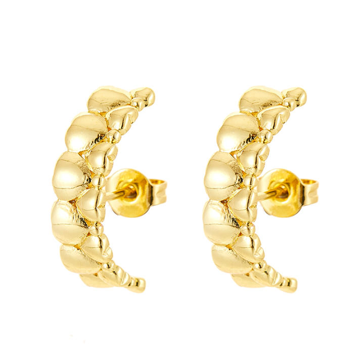 Geometric Twist Square Cuerda Cable Nudo Clip En Pendientespara Las