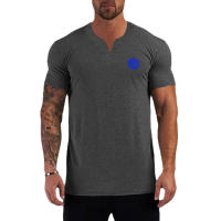Gym Fitness Clothing Sport TShirt Men Casual Fashion Print Short Sleeve Shirt Summer Breathable Comfortable Cotton Casua T-shirt - details 5