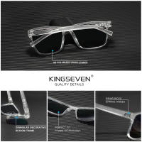 KINGSEVEN-gafas de sol TR90 de alta calidad para mujer, lentes de sol deportivas, polarización, protección Uv400, espejo TAC, moda, TR90 - details 0