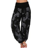 Pantalones sueltos para mujer Pantalones de pierna ancha con cintura Pantalones harén sueltos - details 16