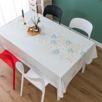 Manteles rectangulares simples y pequeños con estampado fresco para decoración De mesa y fiesta, impermeable, antimanchas - details 2