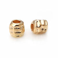 Cuentas de ojo de libélula de latón de Color dorado de 18K con patrón, cuentas espaciadoras de barril de bola redonda, fabricación de joyería, accesorios de pulseras Diy - details 74