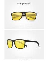 KIINGSEVEN gafas de sol polarizadas para hombre, gafas deportivas rectangulares con montura grande TR90 UV400, protección ocular para conducir, gafas antideslumbrantes para hombre y mujer - details 11