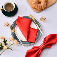 Servilleta de satén de 30cm x 30cm, decoración de mesa para servir, toalla de cena para fiesta de boda, hogar, Hotel, decoración navideña, servilletas de mesa, color verde, 6 uds. - details 13