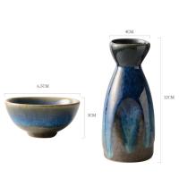 Juego de Sake japonés, tazas de cerámica, taza de servicio tradicional, botella de Japón, olla de Saki, decantador Winehot, juego de calentadores - details 4