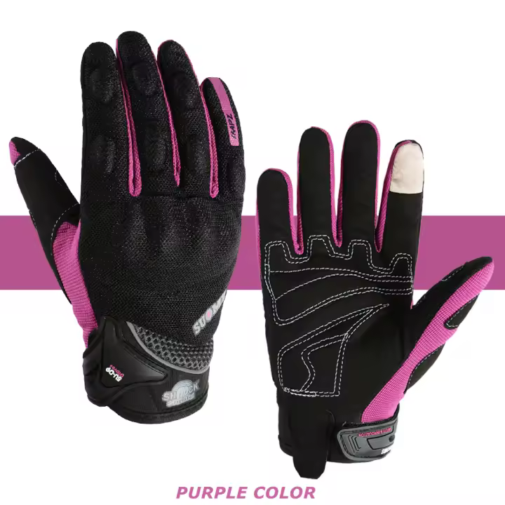 Guantes de moto de verano para mujer para SUOMY ciclismo Moto Dirt Biker guante de bicicleta pantalla táctil guante protector de dedo completo - 1
