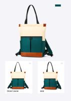 Mochila impermeable para ordenador portátil, de gran capacidad bolso de hombro, bolso de viaje portátil para mujer, Color de contraste - details 34