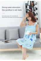 Wearable Bath Towel Love Rabbit Increase Thickened Adult Women Wipe Chest Bath Skirt Absorbent Sweat Steam Skirt Sauna - details 3