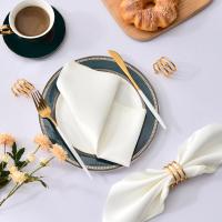Servilleta de satén de 30cm x 30cm, decoración de mesa para servir, toalla de cena para fiesta de boda, hogar, Hotel, decoración navideña, servilletas de mesa, color verde, 6 uds. - details 4