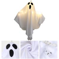 Fantasma de Halloween con cadena de luces, decoraciones de fiesta de Halloween feliz para el hogar, regalos colgantes para niños y adultos, linterna fantasma, 2024 - details 7