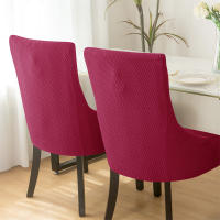 Funda elástica para silla de comedor, fundas para sillas de LICRA Jacquard, respaldo alto elástico, sillones inclinados, para cocina de Hotel, 1 ud. - details 69