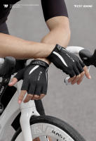 WEST BIKING-guantes de ciclismo para hombre y mujer, de medio dedo, con absorción de impacto, equipo deportivo para bicicleta de carretera - details 0
