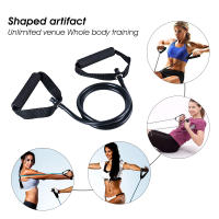 Banda de Resistencia de 5 Niveles con Manijas Yoga Pull de Fitness para Entrenamiento de Fuerza en Casa Deportes y Salud - details 7