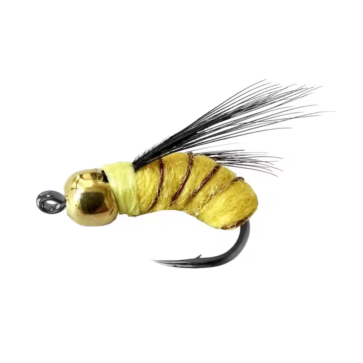 24 unids/caja moscas húmedas señuelo de la pesca con mosca lubina/trucha/salmón Ninfa Bionics Humpy moscas Ninfas cebo Artificial - 1