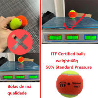 Bolas de Tenis de Fibra de Goma de Alta Elasticidad ITF Entrenamiento Profesional para Competencias - details 1