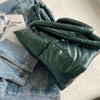 Bolso de algodón acolchado para mujer, bolsa de hombro de gran capacidad, a la moda, de diseñador, de lujo - details 30