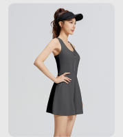 1 vestido deportivo para mujer, vestido antideslizante para exteriores, vestido de tenis con cremallera, vestido de bádminton para correr y fitness - details 14