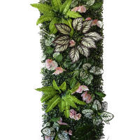 Decoración de Pared de Césped Falsa Planta de Flor Artificial para Interior de Jardín - details 3