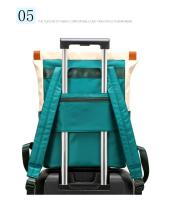 Mochila impermeable para ordenador portátil, de gran capacidad bolso de hombro, bolso de viaje portátil para mujer, Color de contraste - details 32