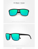 KIINGSEVEN gafas de sol polarizadas para hombre, gafas deportivas rectangulares con montura grande TR90 UV400, protección ocular para conducir, gafas antideslumbrantes para hombre y mujer - details 8