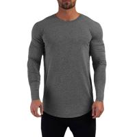 Autumn New Cotton Long Sleeve T-shirts Men Slim Fit O-Neck Sports T Shirts Spring Casual Fitness Mens Tee Shirts Gym Clothing - details 2