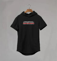 Fashion Short-Sleeved Hooded Print T Shirt Men Casual Fitness Top Hip Hop Loose Streetwear Summer Breathbale Cotton Gym Shirts - details 11