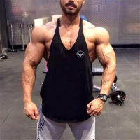 Fitness Clothing Bodybuilding Shirt Men Top for Fitness Sleeveless Sweatshirt Gym Sport T-shirt Thin Suspenders Breathable Vest - details 19