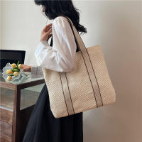 Bolsos hechos a mano para mujer, bolso de playa tejido de paja, gran capacidad, Asa superior, Verano - details 6