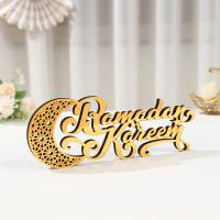 Luna Eid Mubarak adorno acrílico Ramadán Kareem decoraciones 2025 para el hogar islámico musulmán fiesta favores suministros adorno de escritorio - details 5