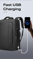 BANGE-mochila multifuncional para hombre, morral de viaje con recarga USB, impermeable, de gran capacidad, para ordenador portátil, 15,6 - details 9
