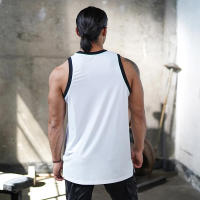 Summer Outdoor Sports Loose Sleeveless Singlet Men Training Running Breathable Tank Tops - details 3