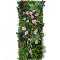 Nuevo 3D 40*120 CM planta Artificial plástico césped pared Fondo Panel de pared flor verde decoración del hogar - details 2