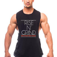 New Bodybuilding Stringer Tops Man Cotton Breathable Gym Sleeveless Shirt Men Fitness Vest Singlet Sportswear Workout Tanktop - details 5