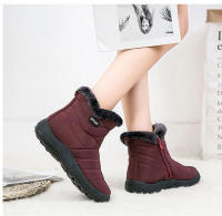 Botas de nieve impermeables para Mujer, botines ligeros informales, cálidos, color negro, Invierno - details 3