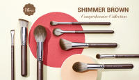 Set de 15 Pinceles para los Ojos Jessup Set de Maquillaje Vegano con Corrector, Cejas, Liner, Base, Bronceador - details 0