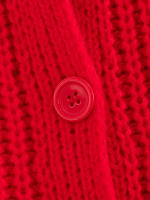 Women Long Sleeve Knit Cardigan Coat Autumn Winter Casual Outerwear Female Single Breasted Red Warm Christmas Sweater - details 6