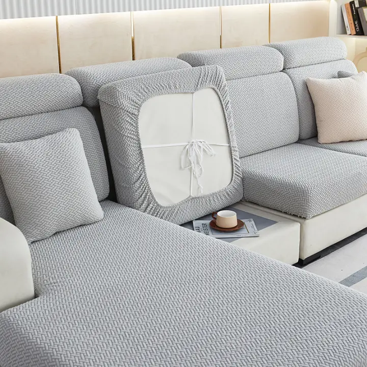 Coolazy-Funda de Cojín Jacquard para Asiento de Sofá, para Sala de Estar, para Mascotas, para Niños - 1