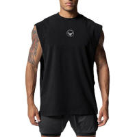 Men Bodybuilding Training Tank Top Gym Casual Sport Clothing Mesh Breathable Quick Dry Sleeveless Vest Fitness Workout Loose Top - details 4