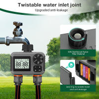 Temporizador de agua de riego automático, pantalla LCD, 2 salidas, dispositivo de riego de jardín, controlador de riego, temporizador de aspersor de rosca de 3/4 pulgadas - details 7