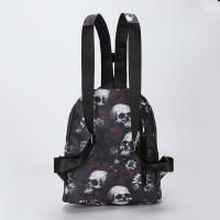 Mochila con estampado de calavera fantasma para mujer, bolso de hombro para ordenador portátil, Halloween, Oxford, escolar, GirlsTravel Daypack - details 10