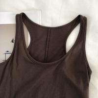 Top de Tanque Irregular para Mujer Verano Cuello Redondo, Sin Mangas, Camisola Básica Suelta - details 15